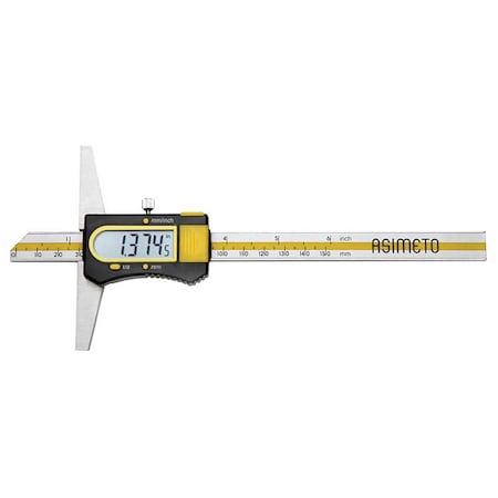 0-200mm/8, 0.01mm/0.0005 Absolute Digital Depth Caliper